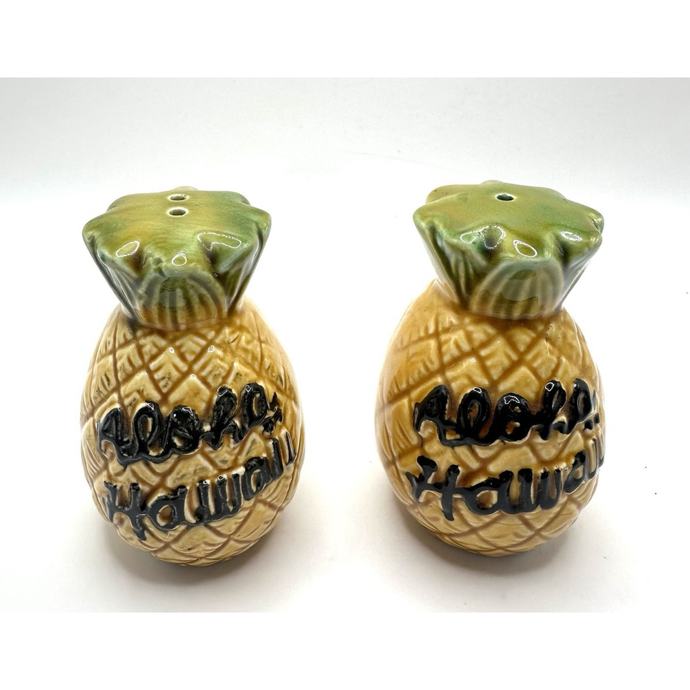 Pineapple Salt And Pepper Shakers Aloha Hawaii